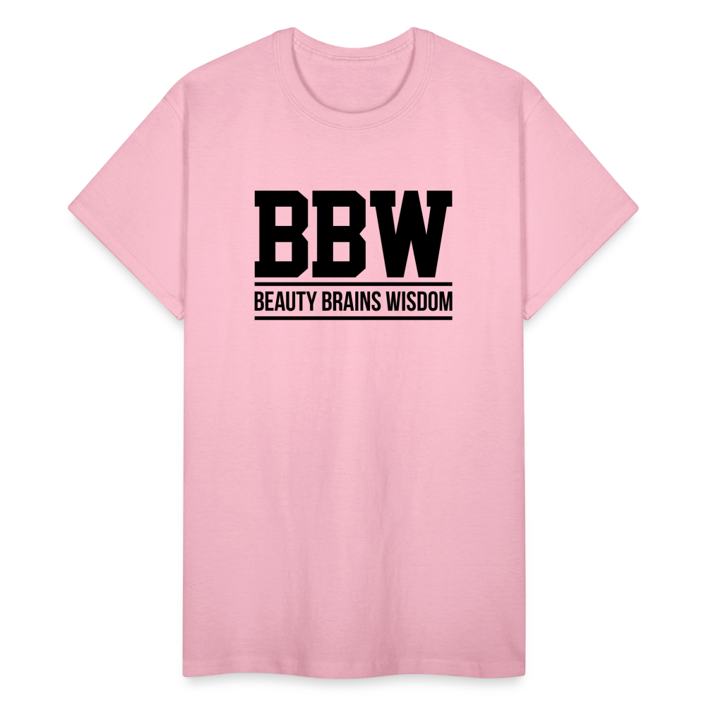 Beauty Brains Wisdom (BBW) T-Shirt - light pink