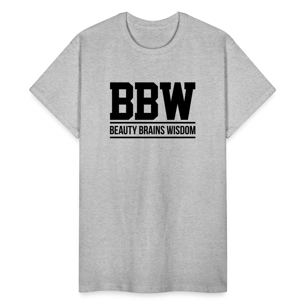 Beauty Brains Wisdom (BBW) T-Shirt - heather gray