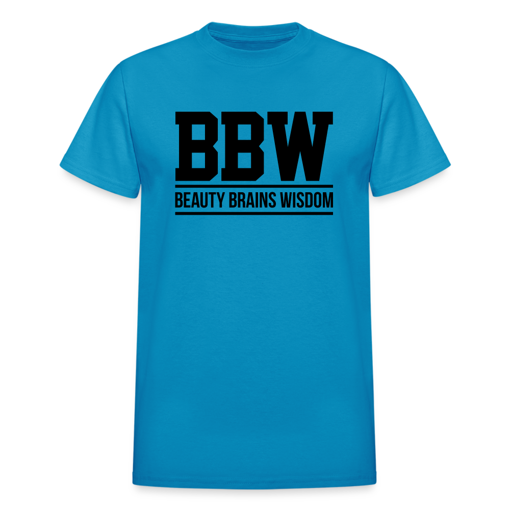 Beauty Brains Wisdom (BBW) T-Shirt - turquoise