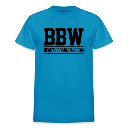 Beauty Brains Wisdom (BBW) T-Shirt - turquoise