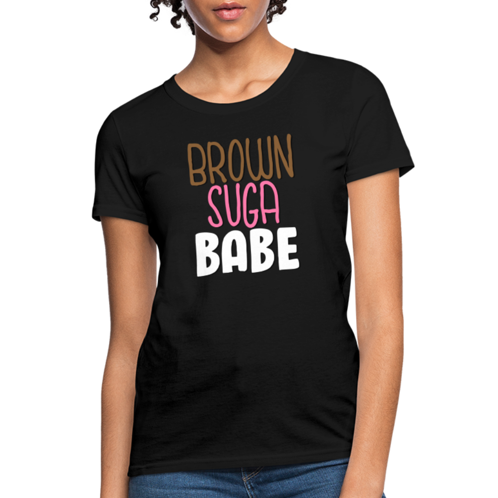 Brown Suga Babe Women's T-Shirt - black