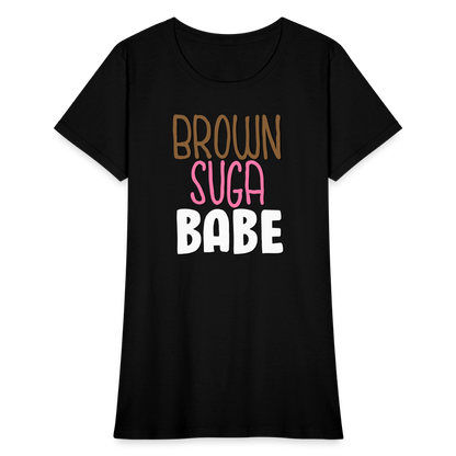 Brown Suga Babe Women's T-Shirt - black