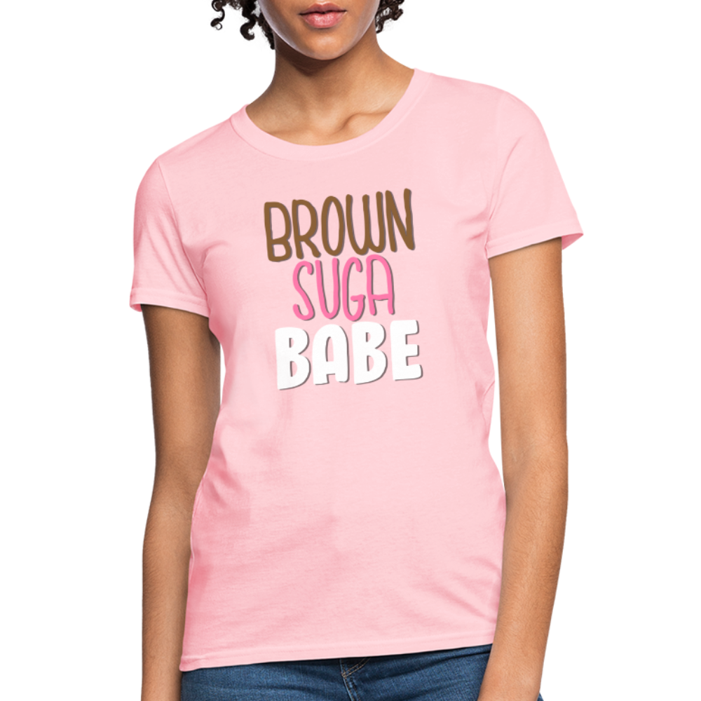 Brown Suga Babe Women's T-Shirt - pink