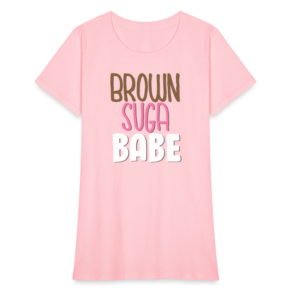Brown Suga Babe Women's T-Shirt - pink