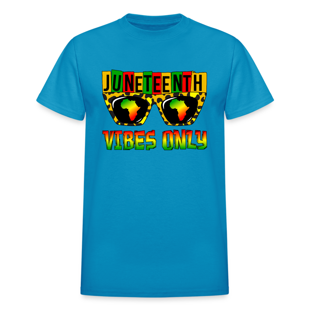 Juneteenth Vibes Unisex T-Shirt - turquoise