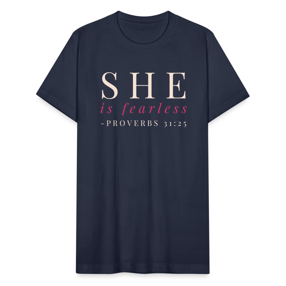 She Is Fearless T-Shirt - navy