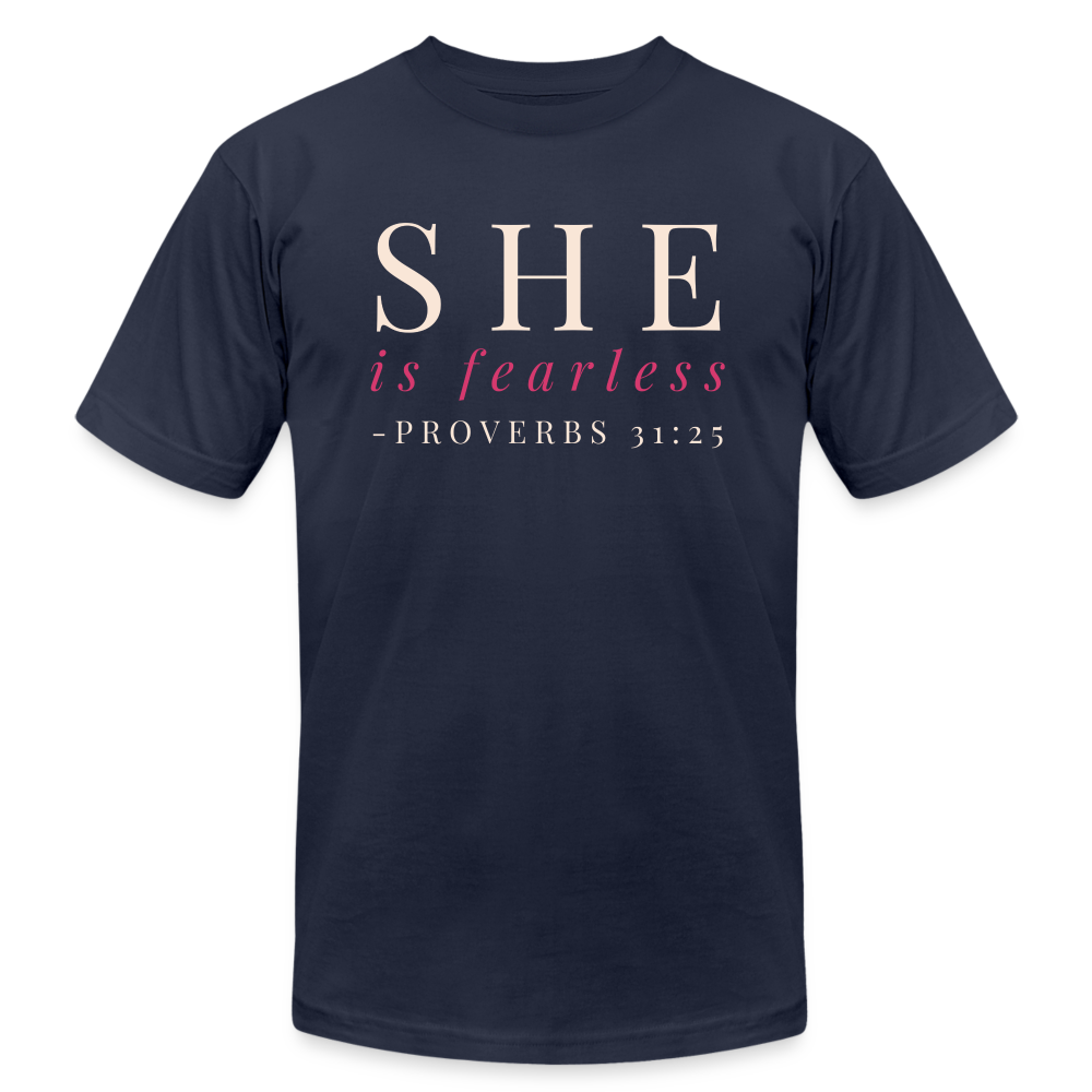 She Is Fearless T-Shirt - navy