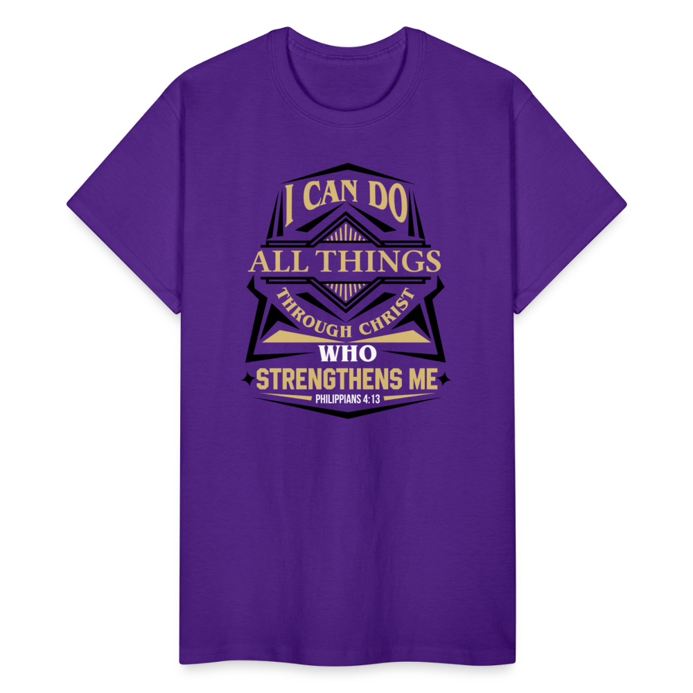 I Can Do All Things Through Christ Unisex T-Shirt - purple