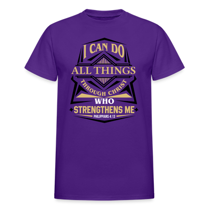 I Can Do All Things Through Christ Unisex T-Shirt - purple