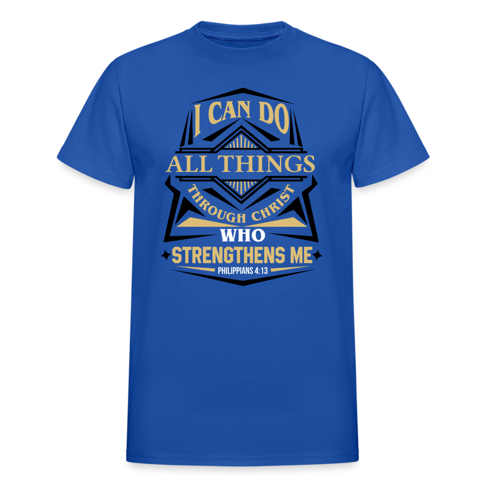 I Can Do All Things Through Christ Unisex T-Shirt - royal blue