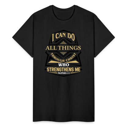 I Can Do All Things Through Christ Unisex T-Shirt - black