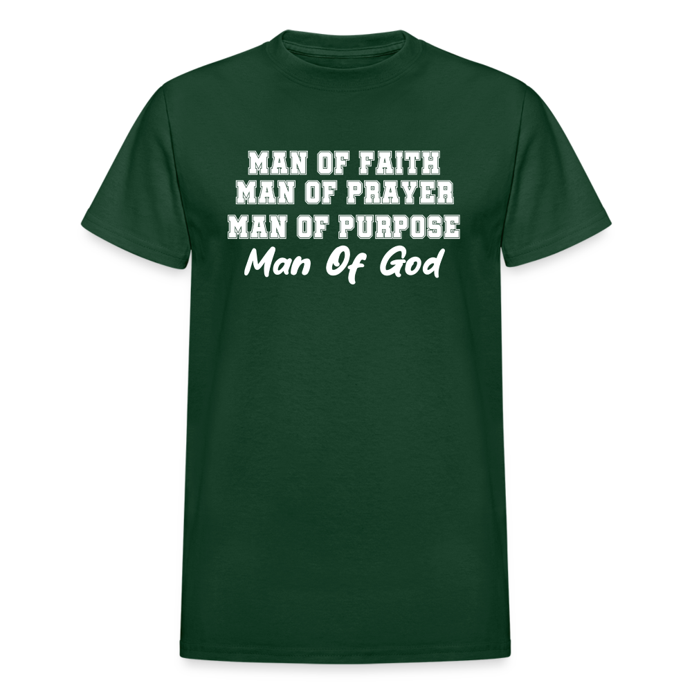 Man Of Faith - Man Of Prayer - Man Of Purpose - Man Of God - forest green