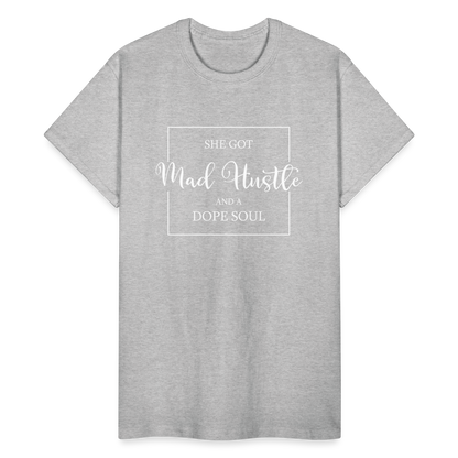She Got Mad Hustle T-Shirt - heather gray