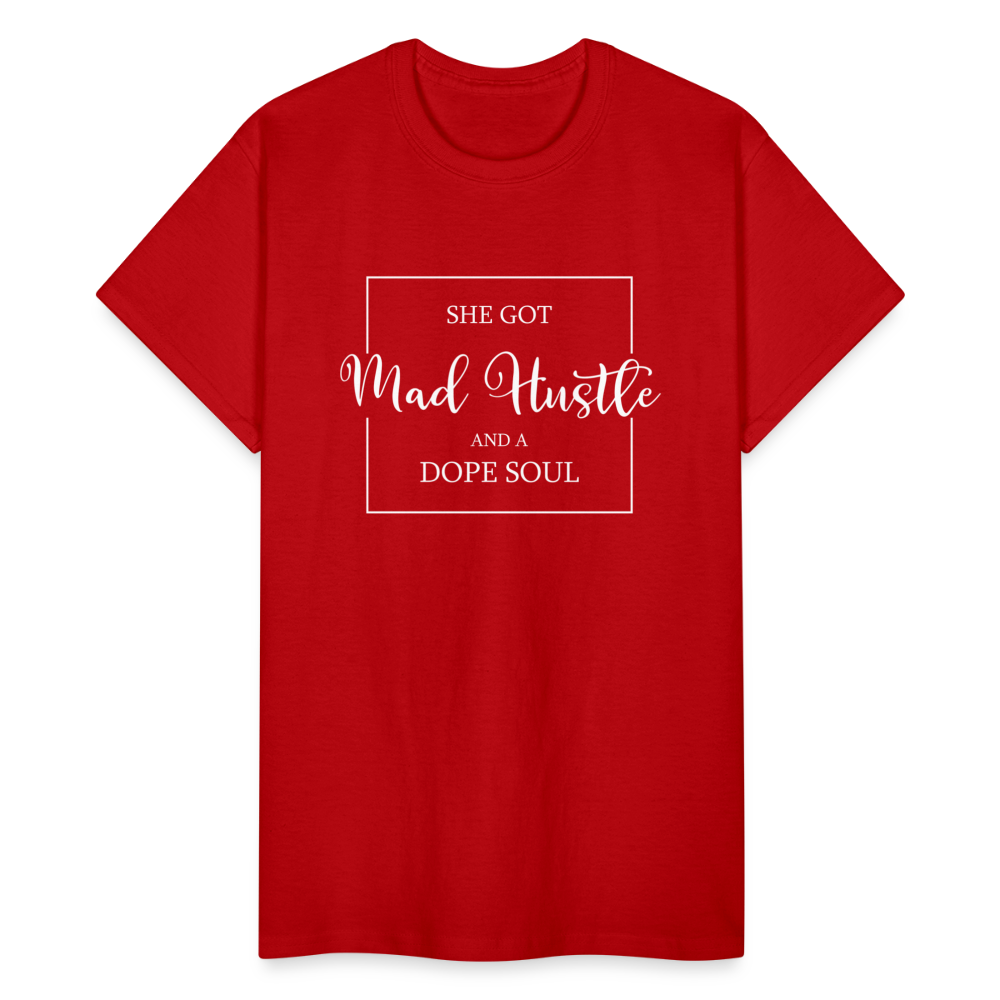 She Got Mad Hustle T-Shirt - red