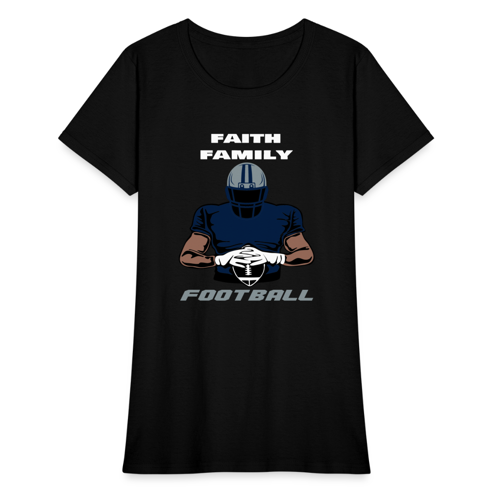 Faith Family & Football (Cowboys) Women's T-Shirt - black