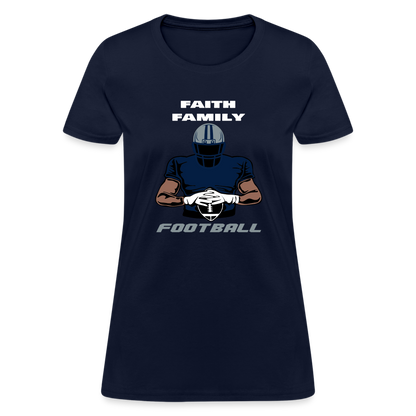 Faith Family & Football (Cowboys) Women's T-Shirt - navy