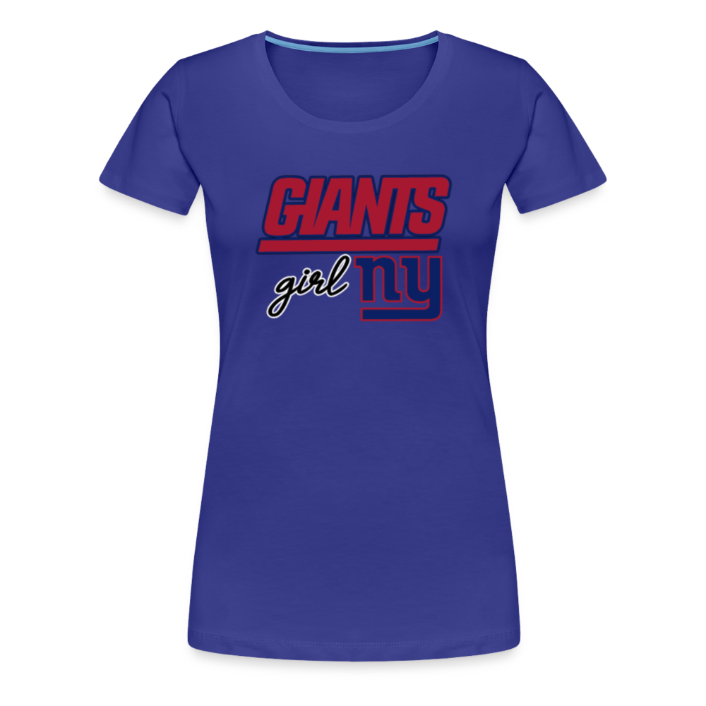 Giants Girl Women’s Premium T-Shirt - royal blue