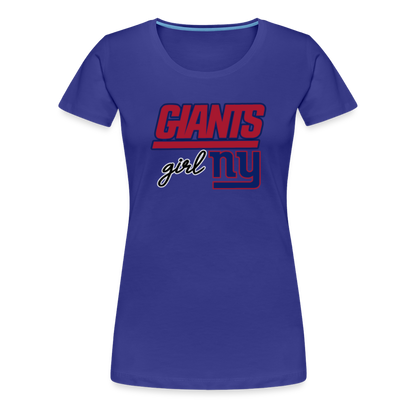 Giants Girl Women’s Premium T-Shirt - royal blue
