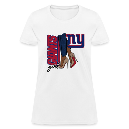 Giants Girl Shoe Game Women's T-Shirt - white