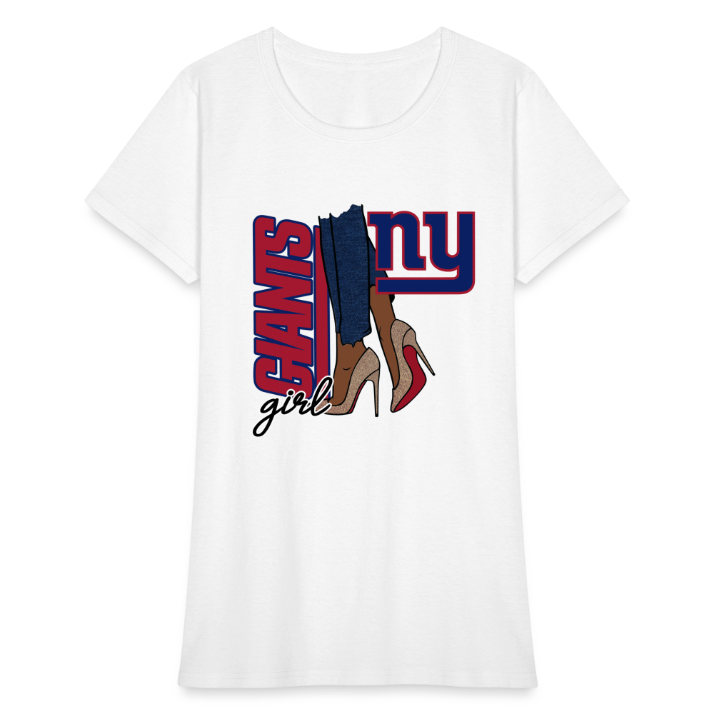 Giants Girl Shoe Game Women's T-Shirt - white