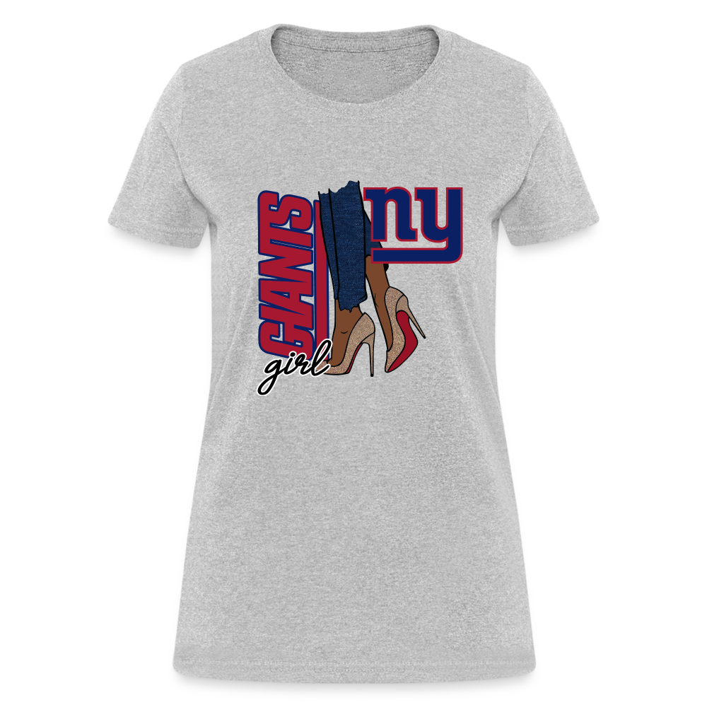 Giants Girl Shoe Game Women's T-Shirt - heather gray