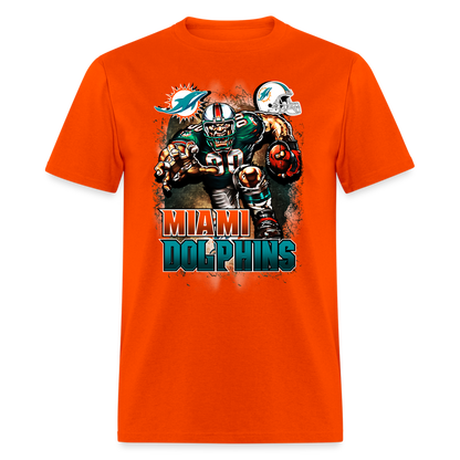 Dolphins Fan T-Shirt - orange