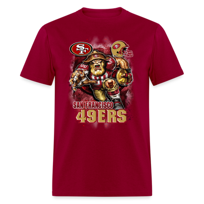 49ers Fan T-Shirt - dark red