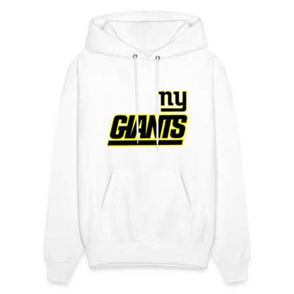 Giants Fan (Black & Yellow) Men's Hoodie - white