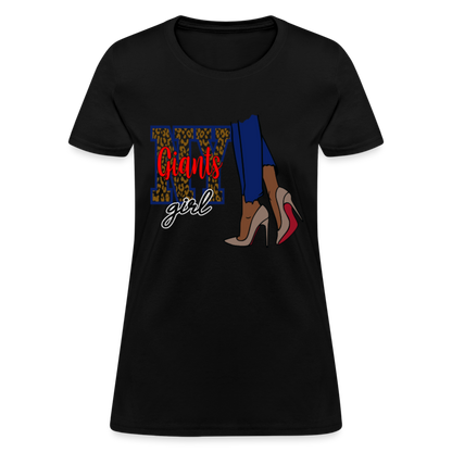 Giants Girl Shoe Game (Leopard) Women's T-Shirt - black