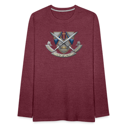 LCD T-Shirt Long Sleeve - heather burgundy