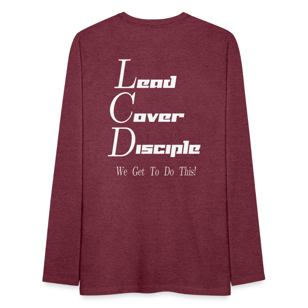 LCD T-Shirt Long Sleeve - heather burgundy