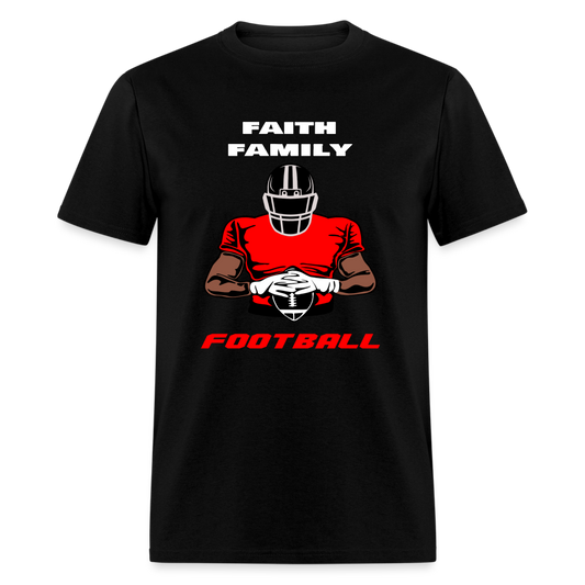 Faith Family Football (Falcons) Unisex T-Shirt - black