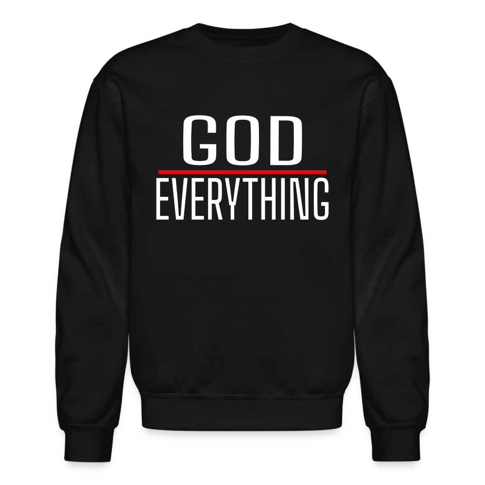 God Over Everything Crewneck Sweatshirt - black