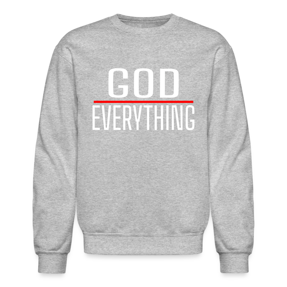 God Over Everything Crewneck Sweatshirt - heather gray