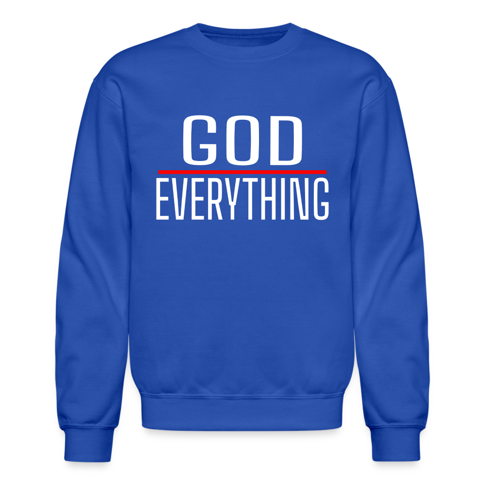 God Over Everything Crewneck Sweatshirt - royal blue