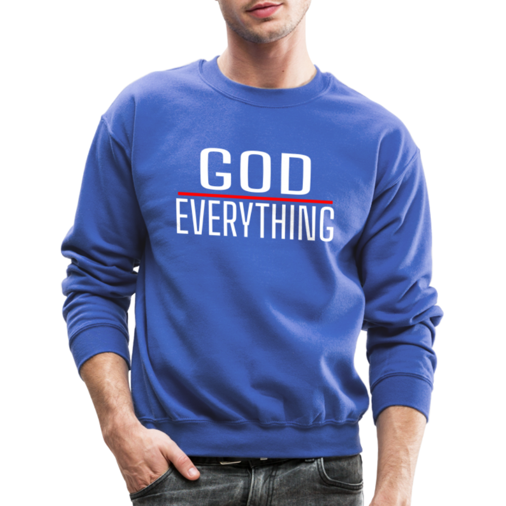 God Over Everything Crewneck Sweatshirt - royal blue