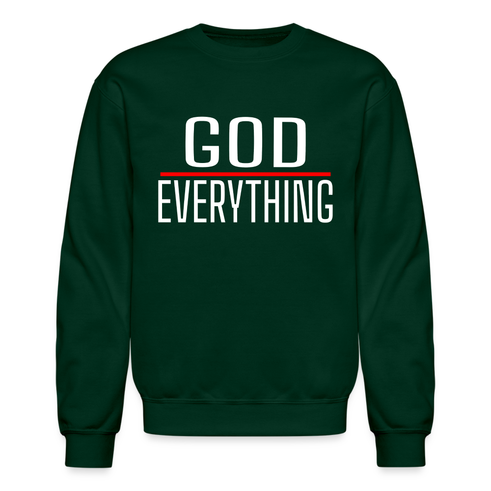 God Over Everything Crewneck Sweatshirt - forest green