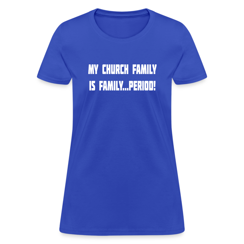 Church Family Women's T-Shirt - royal blue