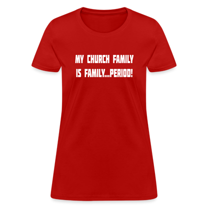 Church Family Women's T-Shirt - red