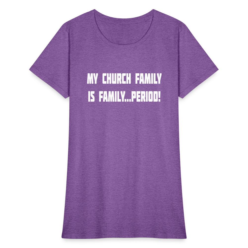 Church Family Women's T-Shirt - purple heather