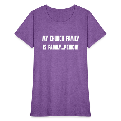 Church Family Women's T-Shirt - purple heather
