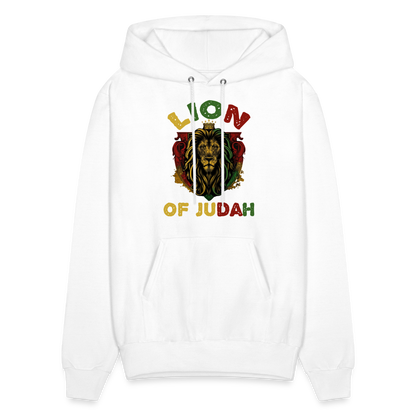 Lion of Judah Unisex Hoodie - white