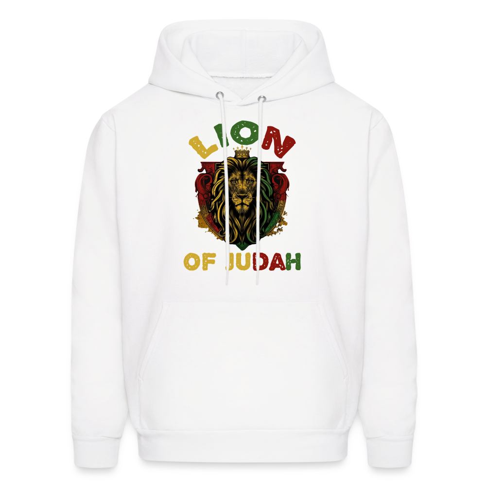 Lion of Judah Unisex Hoodie - white