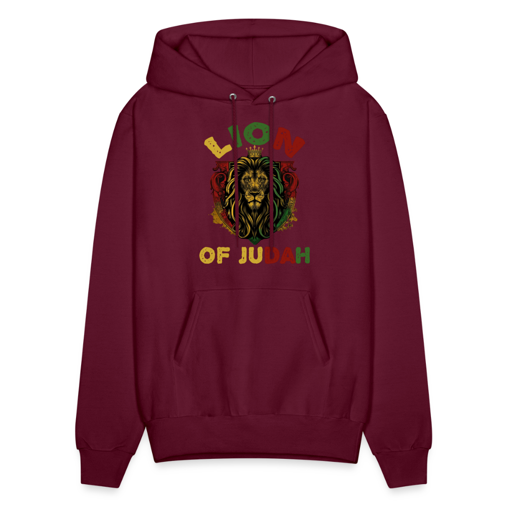 Lion of Judah Unisex Hoodie - burgundy