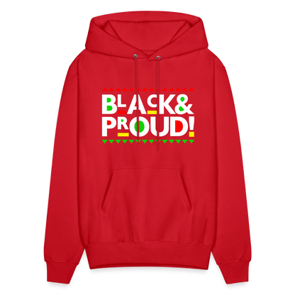 Black & Proud (Martin Font) Hoodie - red