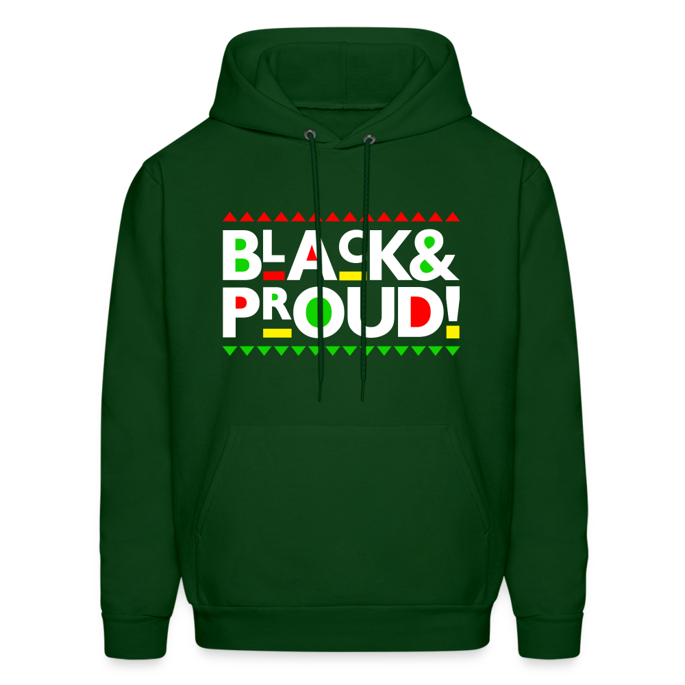 Black & Proud (Martin Font) Hoodie - forest green