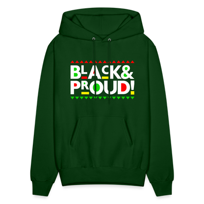 Black & Proud (Martin Font) Hoodie - forest green
