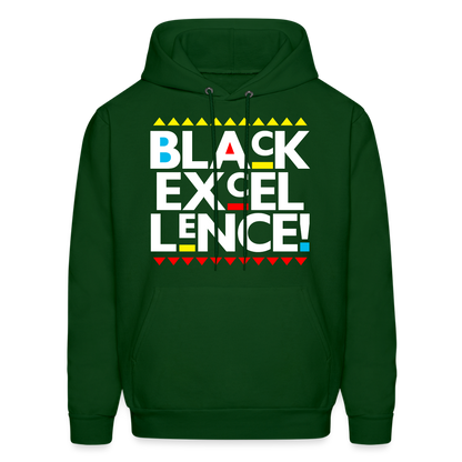 Black Excellence (Martin Font) Hoodie - forest green