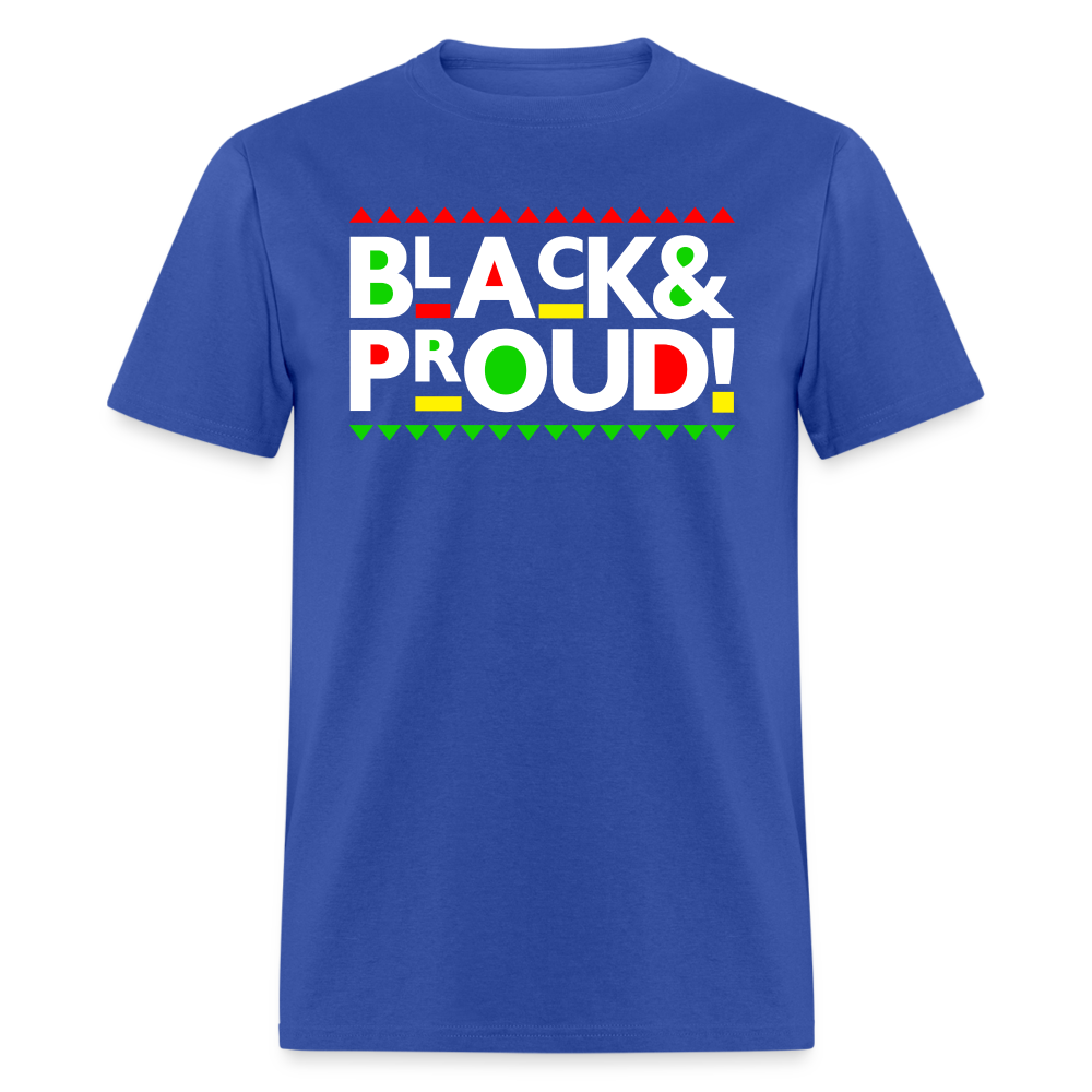 Black & Proud (Martin Font) Unisex T-Shirt - royal blue