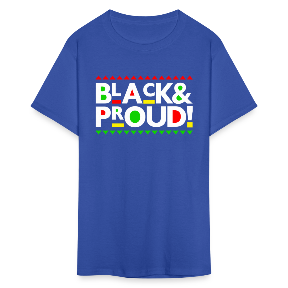 Black & Proud (Martin Font) Unisex T-Shirt - royal blue